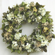 Green and White Winter Wreath